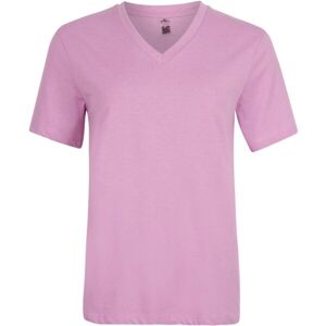 O'Neill ESSENTIALS V-NECK T-SHIRT Dámské tričko, růžová, velikost M