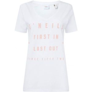 O'Neill LW FIRST IN, LAST OUT T-SHIRT Dámské triko, bílá, velikost L