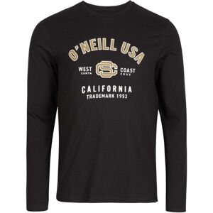 O'Neill STATE L/SLV T-SHIRT Pánské triko s dlouhým rukávem, černá, velikost XS