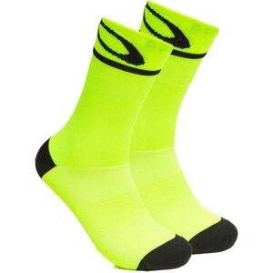 Oakley CADENCE Cyklistické ponožky, reflexní neon, velikost