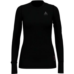 Odlo SUW TOP CREW NECK L/S NATURAL 100% MERINO Dámské tričko s dlouhým rukávem, černá, velikost XS