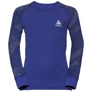 Odlo SUW KIDS TOP L/S CREW NECK ACTIVE WARM TREND fialová 164 - Dětské tričko
