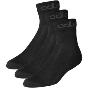 Odlo ACTIVE QUARTER 3-PACK Ponožky, černá, velikost 39-41