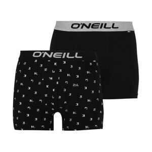O'Neill LOGO PLAIN 2-PACK Pánské boxerky, černá, velikost L