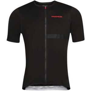 PROGRESS TRAFFIC Pánský cyklistický dres, černá, velikost