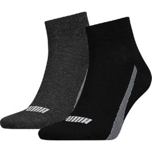Puma QUARTER 2P UNISEX PROMO Ponožky, černá, velikost 43-46