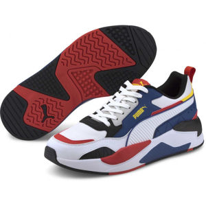 Puma X-RAY 2 SQUARE PACK Pánské volnočasové boty, Bílá,Černá,Tmavě modrá,Červená, velikost 8