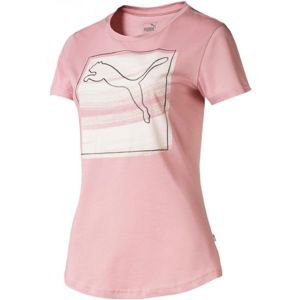 Puma GRAPHIC PHOTOPRINT TEE růžová XS - Dámské triko