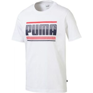 Puma GRAPHIC bílá S - Pánské triko