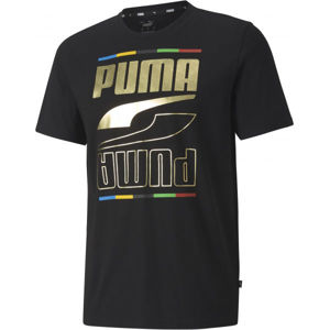 Puma REBEL TEE V CONTINENTS  L - Pánské sportovní triko