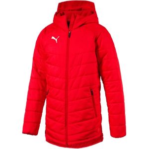 Puma LIGA SIDELINE BENCH JACKET červená L - Pánská zimní bunda