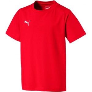 Puma LIGA CASUALS TEE JR červená 164 - Chlapecké volnočasové triko