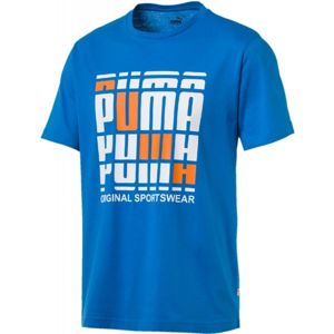 Puma TEE modrá S - Pánské stylové tričko