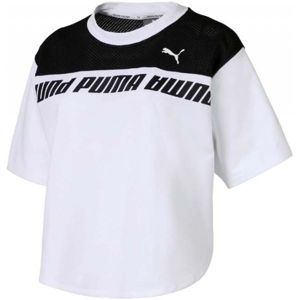 Puma MODERN SPORTS SWEAT TEE Dámské tričko, Bílá,Černá, velikost