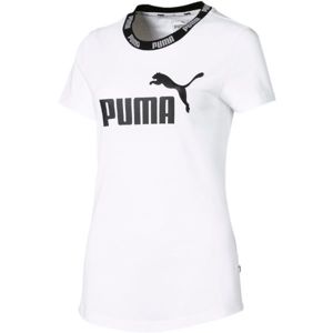 Puma AMPLIFIED TEE bílá M - Dámské stylové triko