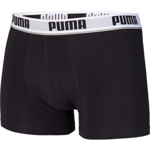 Puma BASIC STRIPE ELASTIC BOXER 2P šedá S - Pánské boxerky