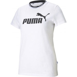 Puma AMPLIFIED GRAPHIC TEE Dámské triko, Bílá,Černá, velikost