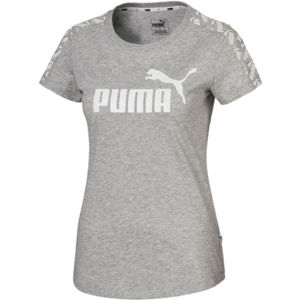 Puma AMPLIFIED TEE šedá XL - Dámské sportovní triko
