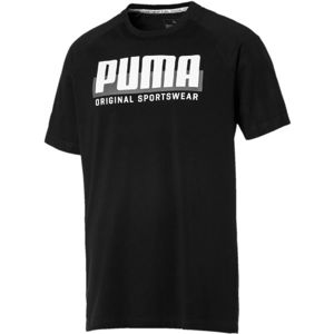 Puma ATHLETICS GRAPHIC TEE černá M - Pánské triko