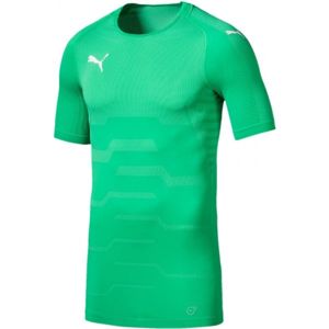 Puma FINAL EVOKNIT TEE Pánské brankářské triko, zelená, veľkosť L