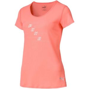 Puma IGNITE S/S LOGO TEE světle růžová L - Dámské tričko