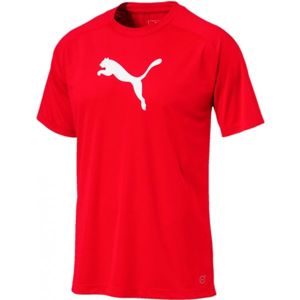 Puma LIGA SIDELINE TEE Pánské triko, červená, velikost M