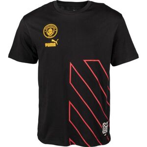 Puma MCFC FTBLCULTURE TEE Pánské triko, černá, velikost XXL