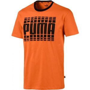 Puma REBEL BOLD TEE oranžová XL - Pánské triko
