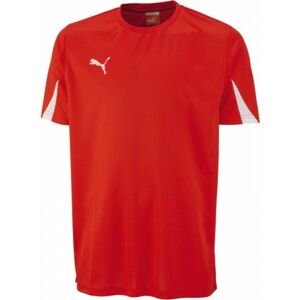 Puma SHIRTS SS TEAM JR červená 128 - Dětské sportovní triko
