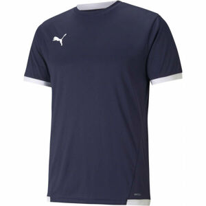 Puma TEAM LIGA JERSEY TEE Pánské fotbalové triko, tmavě modrá, veľkosť 2XL