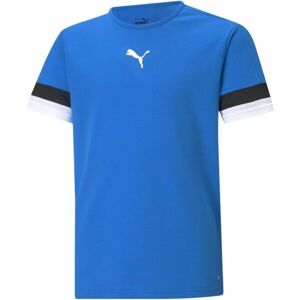 Puma TEAMRISE JERSEY TEE Dětské fotbalové triko, modrá, veľkosť 116