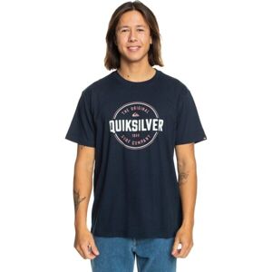 Quiksilver CIRCLE UP Pánské triko, tmavě modrá, veľkosť XL