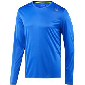 Reebok RUN LS TEE modrá M - Pánské běžecké triko