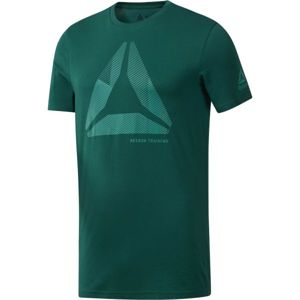 Reebok SHIFT BLUR TEE zelená M - Pánské triko