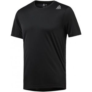 Reebok RUN SS TEE M černá XL - Pánské sportovní tričko