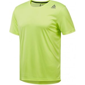 Reebok RUN SS TEE M světle zelená XXL - Pánské sportovní tričko