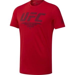 Reebok UFC FG LOGO TEE červená XXL - Pánské triko
