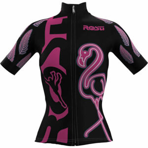 Rosti W FLAMINGO Dámský cyklistický dres, černá, velikost XL