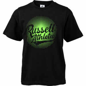 Russell Athletic TRIKO DĚTSKÉ NEON Dětské tričko, černá, velikost 164