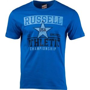 Russell Athletic CHAMPIONSHIP modrá XL - Pánské tričko