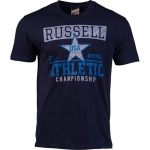 Russell Athletic CHAMPIONSHIP tmavě modrá XL - Pánské tričko
