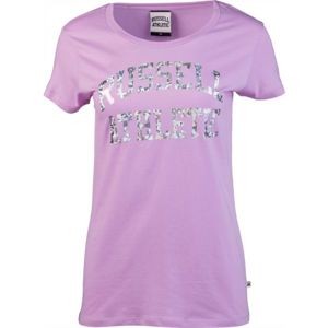 Russell Athletic CLASSIC PRINTED růžová XL - Dámské tričko