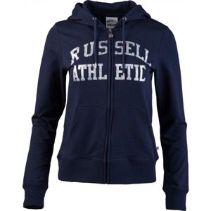 Russell Athletic CLASSIC PRINTED ZIP THROUGH HOODY Dámská mikina, tmavě modrá, velikost M