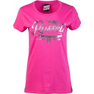 Russell Athletic WINGS S/S TEE růžová L - Dámské tričko