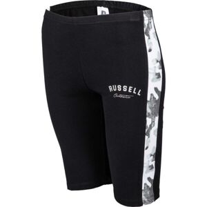 Russell Athletic BIKE PRINT SHORT Dámské šortky, Černá,Bílá,Šedá, velikost
