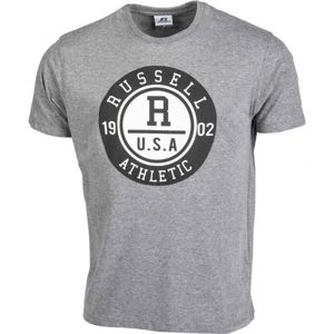 Russell Athletic COLLEGIATE-S/S CREWNECK TEE SHIRT šedá S - Pánské tričko