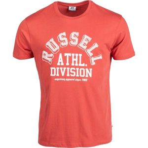 Russell Athletic S/S CREWNECK TEE SHIRT ATHL. DIVISION oranžová M - Pánské tričko