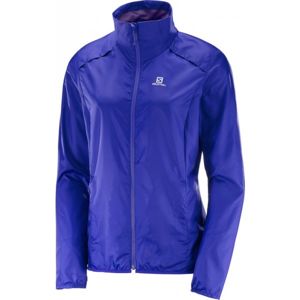 Salomon AGILE WIND JACKET W fialová XL - Dámská běžecká bunda