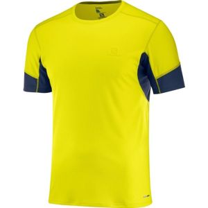 Salomon AGILE SS TEE M žlutá S - Pánské běžecké tričko