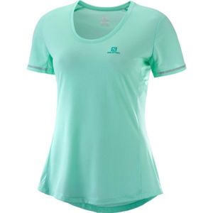 Salomon AGILE SS TEE W světle zelená XS - Dámské běžecké tričko